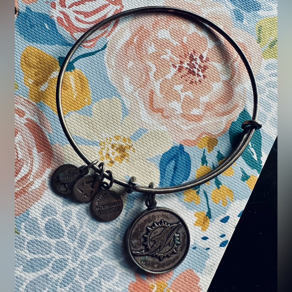 Alex and Ani Miami Dolphins NFL Bracelet - Silver